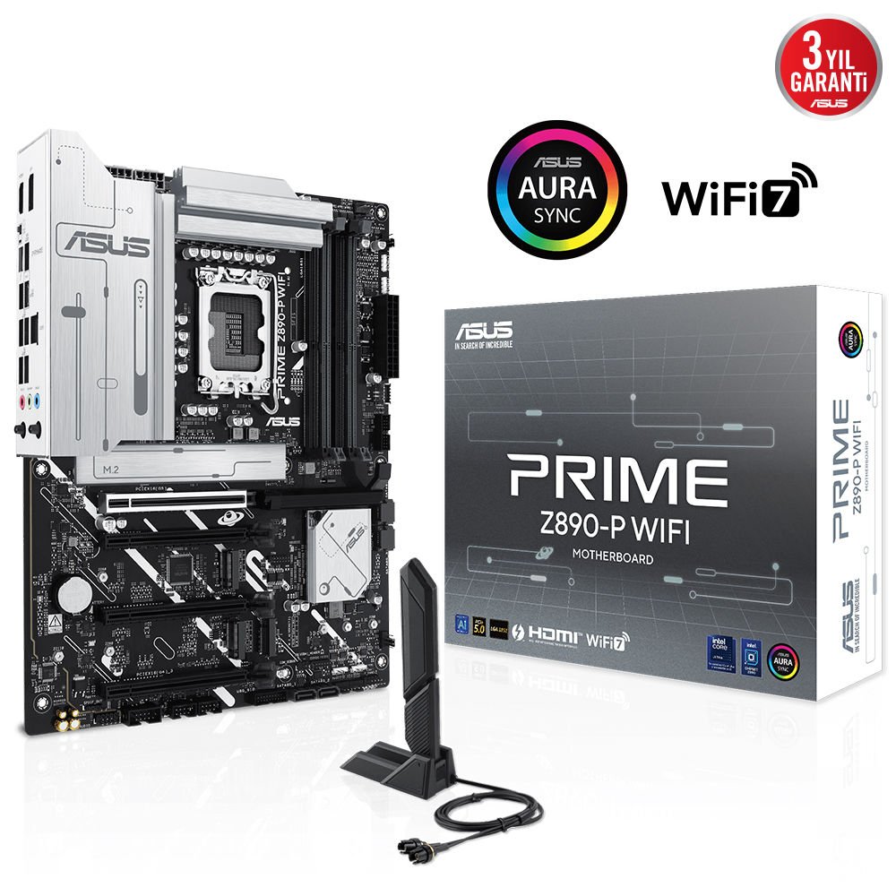 ASUS PRIME Z890-P WIFI DDR5 4XM2 USB3.2 RGB LAN ATX