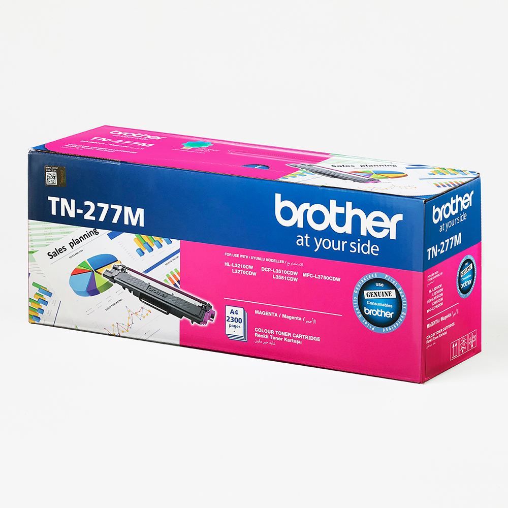 Brother TN-277M 2.300 Sayfa Magenta Kırmızı Toner HL-L3270CDW HL-L3210CW DCP-L3551CDW MFC-L3750CDW