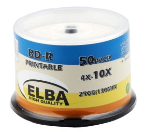 Elba Blu-Ray BD-R 10X 25GB 50Lİ Cake Box Prıntable